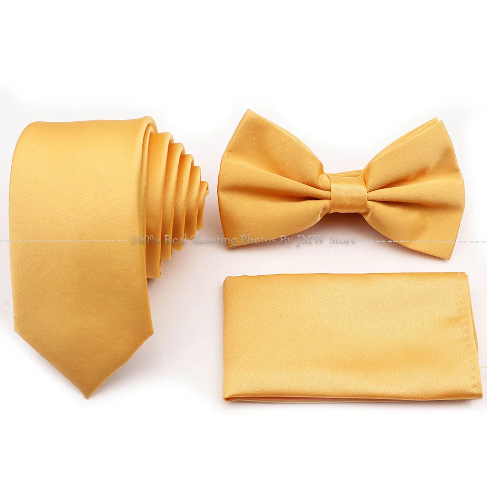 Ensemble cravate et nœud papillon violet bleu sauge vert en polyester, boutons de manchette et broche pour costume de marié, cravate de mariage, accessoire de chemise