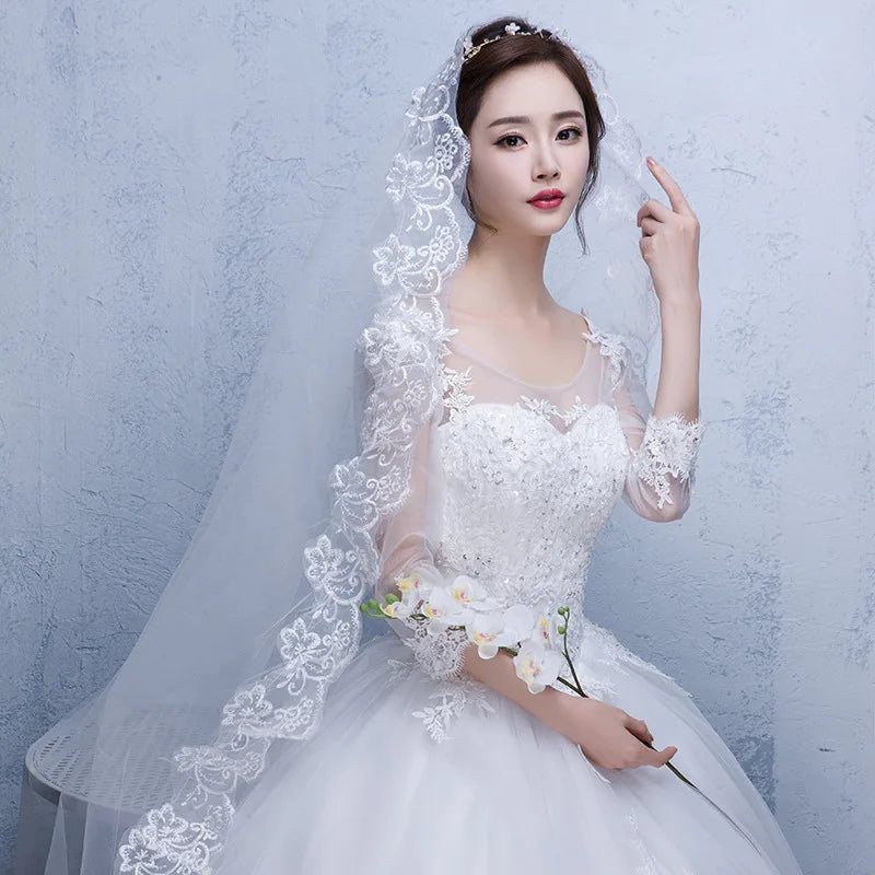 Voile de mariée court et simple en tulle à deux couches avec peigne, blanc ou ivoire, pour la mariée, accessoires de mariage
