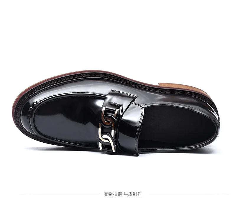 2024 New Shoes For Men Loafers Mens Dress Shoes Leather Shoes Man Male Genuine Leather Social Shoes
