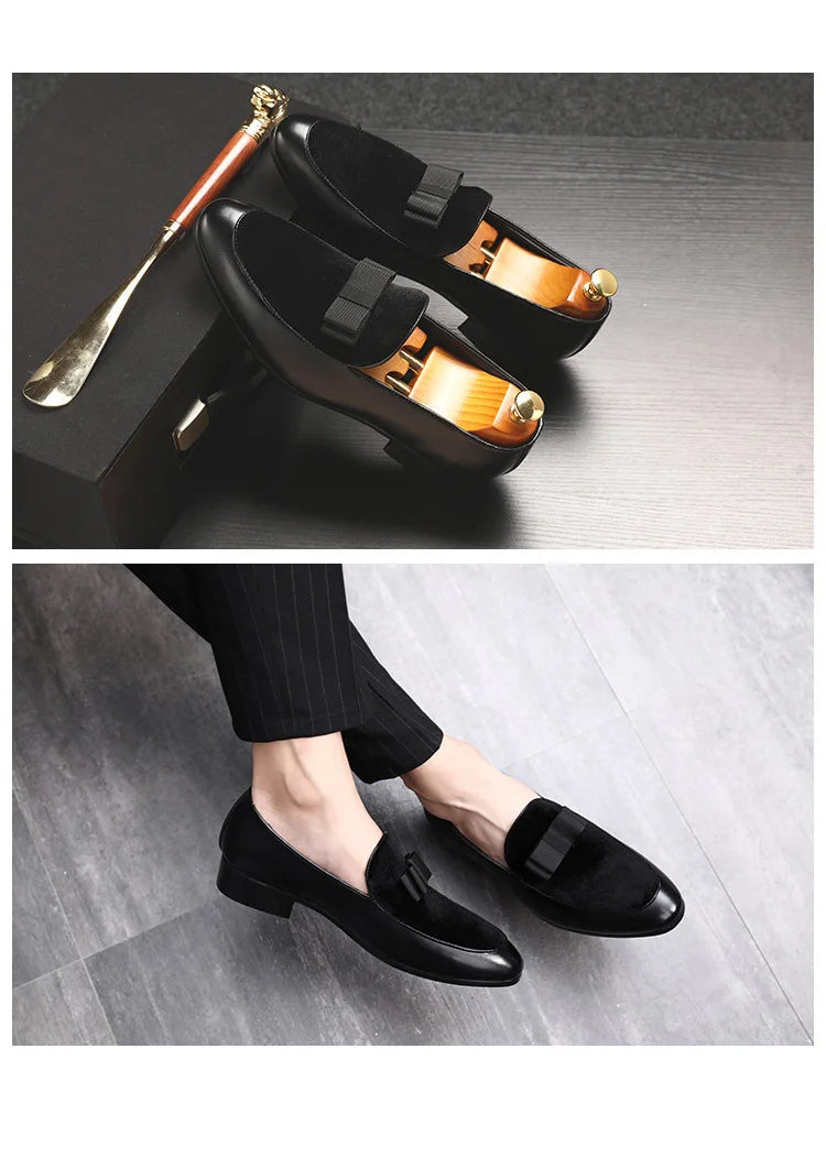 Chaussures habillées pour hommes en cuir verni Mocassins Chaussures habillées de mariage Oxford pour hommes Chaussures en cuir pour hommes de bureau 2023 Formel Coiffeur Zapatos