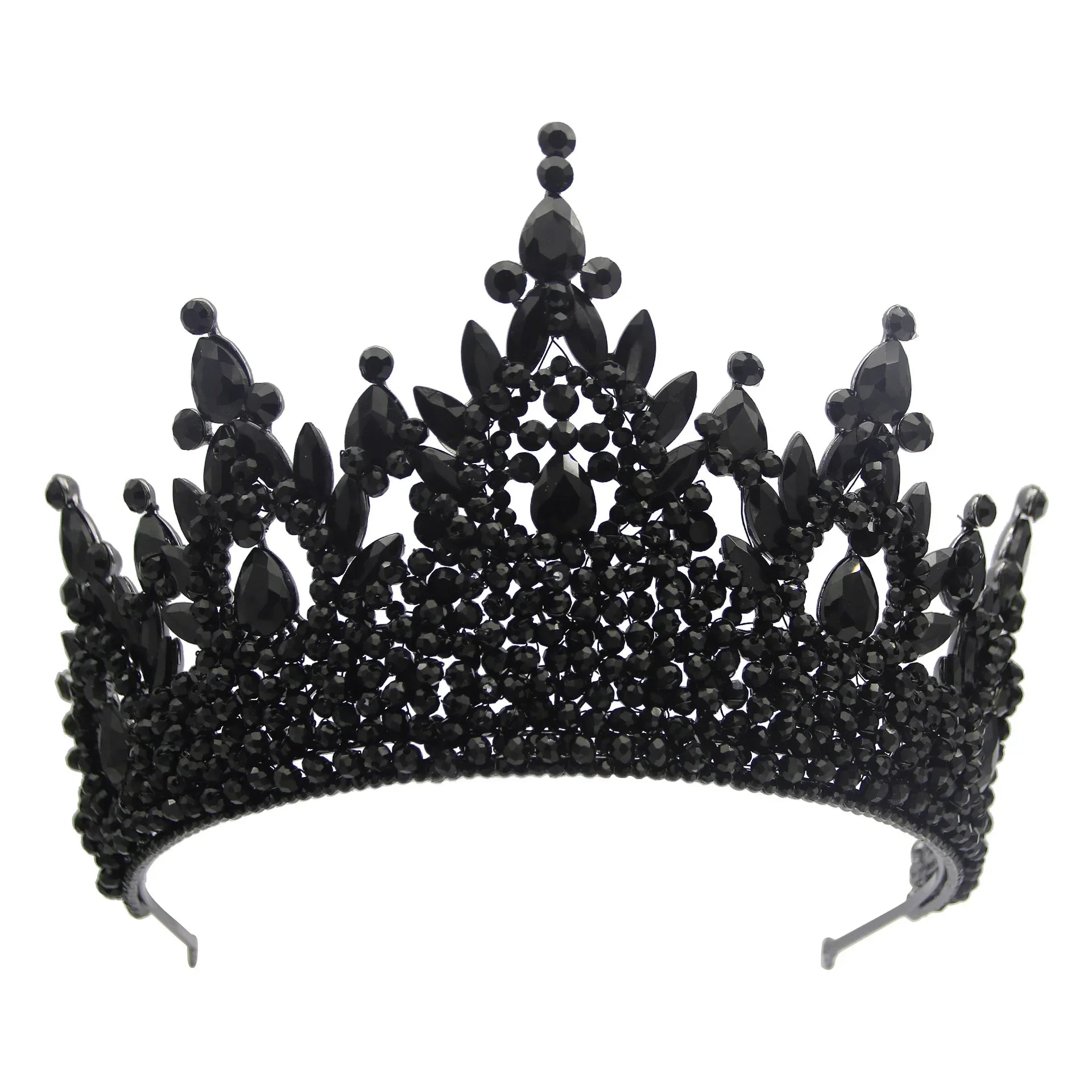 Accessoires de cheveux de mariage colorés roses, coiffe de concours de beauté, diadème de mariée Fait à la main en CRISTAL coloré avec perles