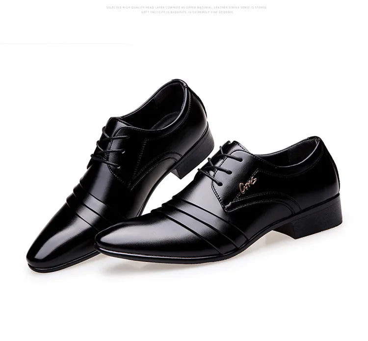 Chaussures de costume d'affaires pour hommes, nouveau modèle de printemps, chaussures grande taille pour hommes 2025, luxe, cuir, décontracté, habillé, haute qualité