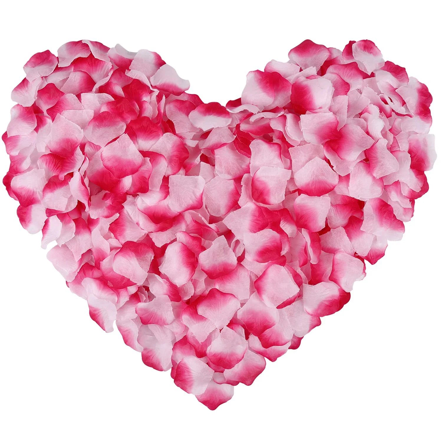 1000 Pcs Pétales de rose artificiels en soie, décoration romantique pour fête à la maison, Saint-Valentin, mariage, guirlande de fleurs, décoration de pétales de rose