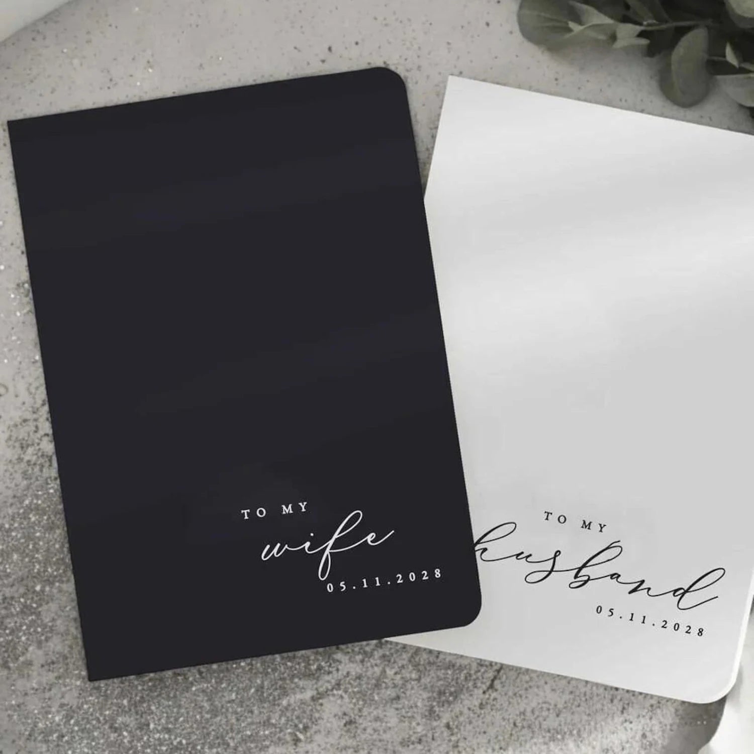 Personalized Wedding Vow Books Bride & Groom Speeches Custom His and Hers Vow Books Wedding Ceremony Decor Engagement Gift