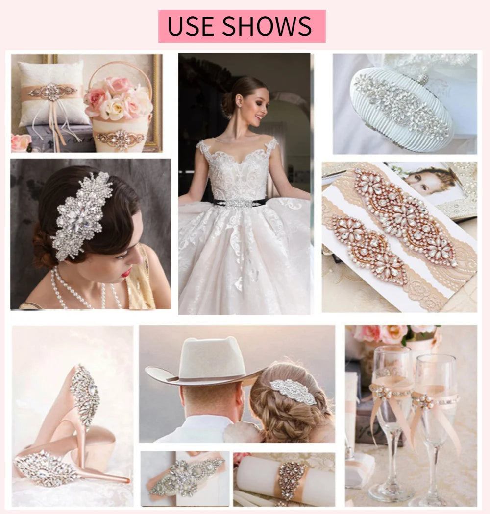 TOPQUEEN Multiple Styles Green Belt With Diamonds Bridal Wedding Accessories Rhinestone Women'S Dresses Evening Girdles S30