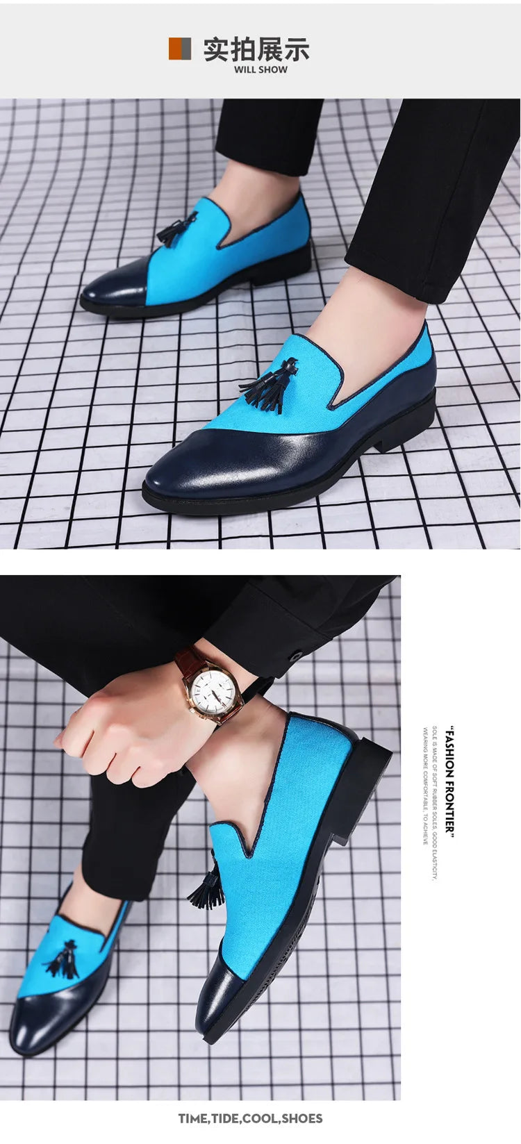 Chaussures Habillées Homme 2026 Nouvelles Chaussures en Cuir Décontractées Homme Chaussures Habillées d'Affaires en Cuir Tendance Polyvalentes Mocassins Bout Pointu à Enfiler