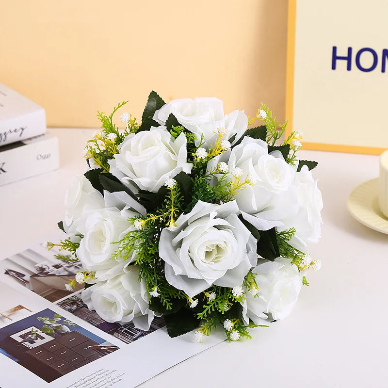 Boule de fleurs en soie pour centres de table de mariage et d'événements