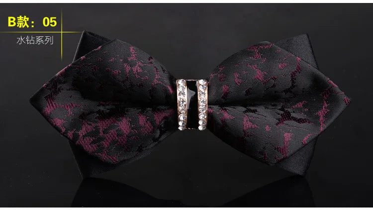 Nœud Papillon Fait à la Main de Haute Qualité pour Hommes, Banquet d'Affaires, Mariage, Hôte, Costume de Marié, Chemise, Bijoux, Cadeaux, Nœud Papillon en Velours