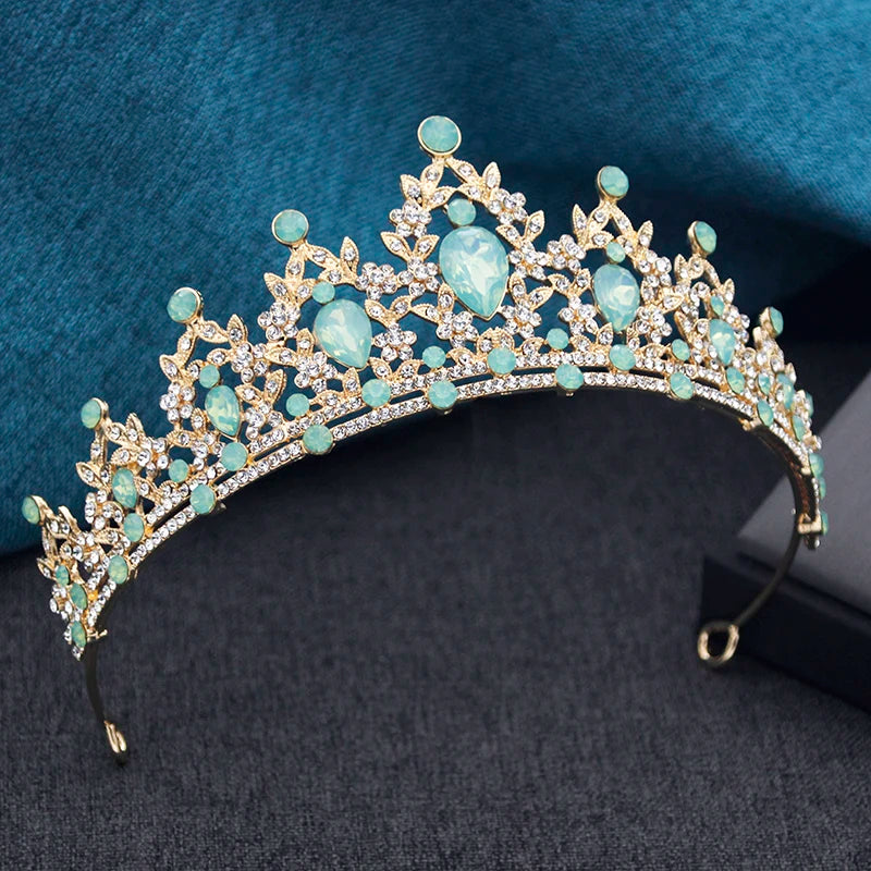 Couronnes et diadèmes de mariée princesse pour filles, bal de promo, anniversaire, robe de mariée, bijoux de cheveux, accessoires de tête de fête