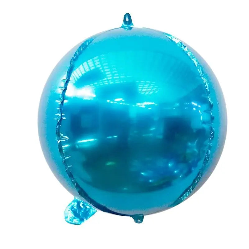20 Ballons ronds 4D de 10 pouces Rouges Argentés en feuille d'aluminium Ballons de fête à thème d'anniversaire Douche de bébé Décoration de mariage Faveur Jouet pour enfants Air Globos