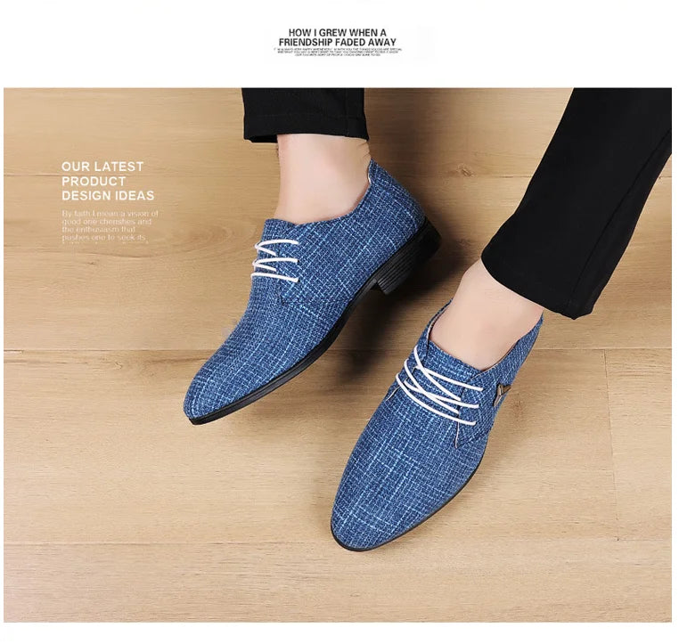 Chaussures Oxford classiques de marque de luxe pour hommes, chaussures en toile respirantes pour hommes, chaussures de mariage formelles, chaussures habillées pour hommes, Herren Schuhe, Sepatu Pria