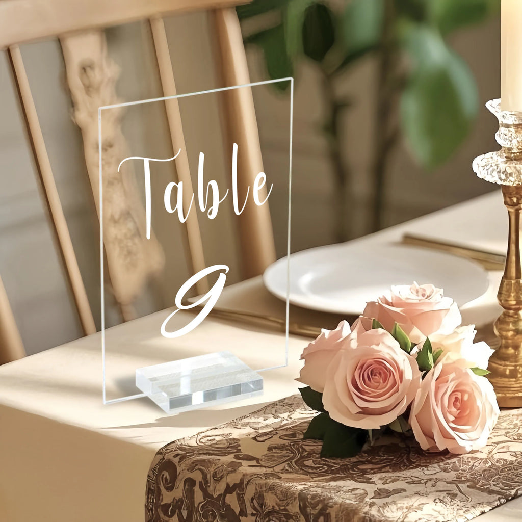 4x6 inch wedding table number with number printed on the base, suitable for weddings, graduation season, birthdays, holiday gath