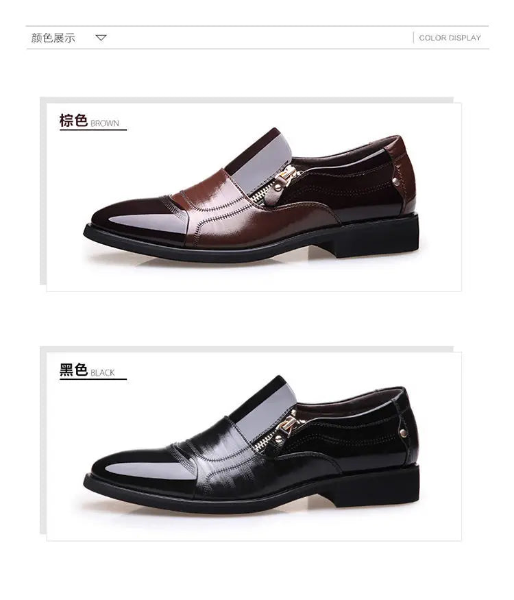 Chaussures Homme Chaussures en Cuir Chaussures Habillées D'affaires Décontractées Tout-Aller Anti-Choc Résistantes à l'Usure Chaussures Homme