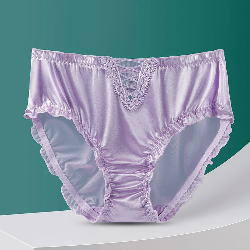 Ropa interior para mujeres sexy panties women lace oversized lenceria hollow breathable lingerie cotton crotch underwear women