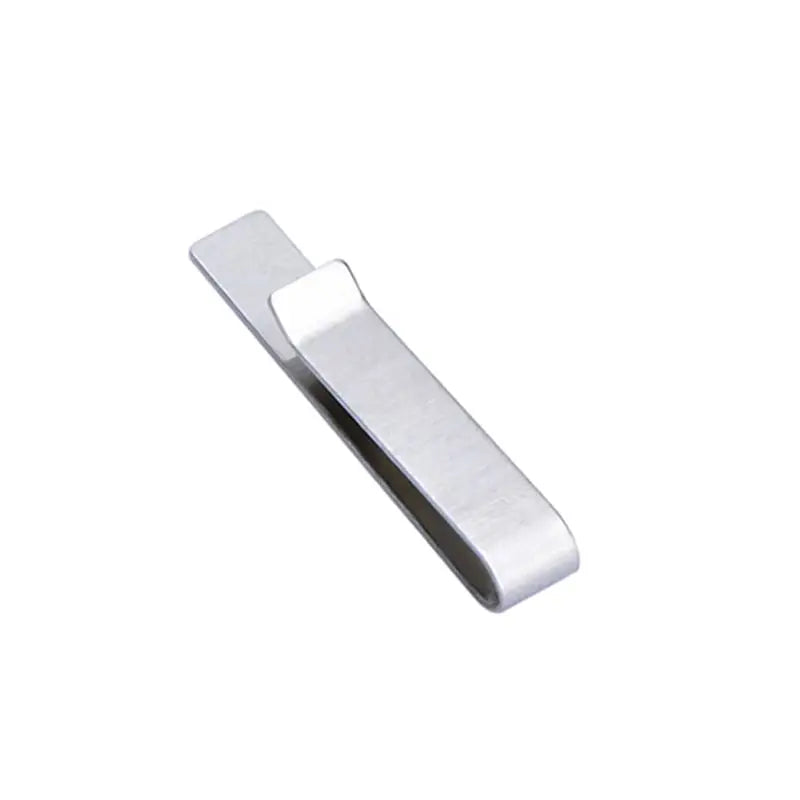Men's Brushed Stainless Steel Tie Clip – Groom, Best Man & Groomsman Wedding Gift