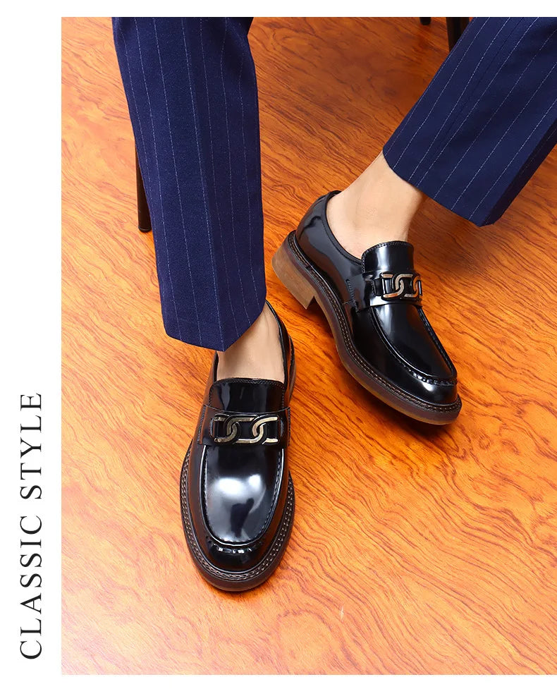 2024 New Shoes For Men Loafers Mens Dress Shoes Leather Shoes Man Male Genuine Leather Social Shoes