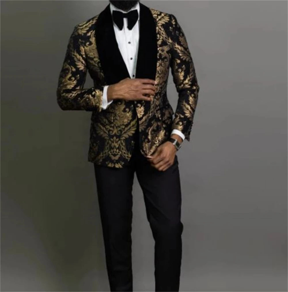 Costume garçon habillé pour soirée, costume pour enfants, costume de mariage pour garçons, blazer floral bleu marine, costumes de bal pour enfants