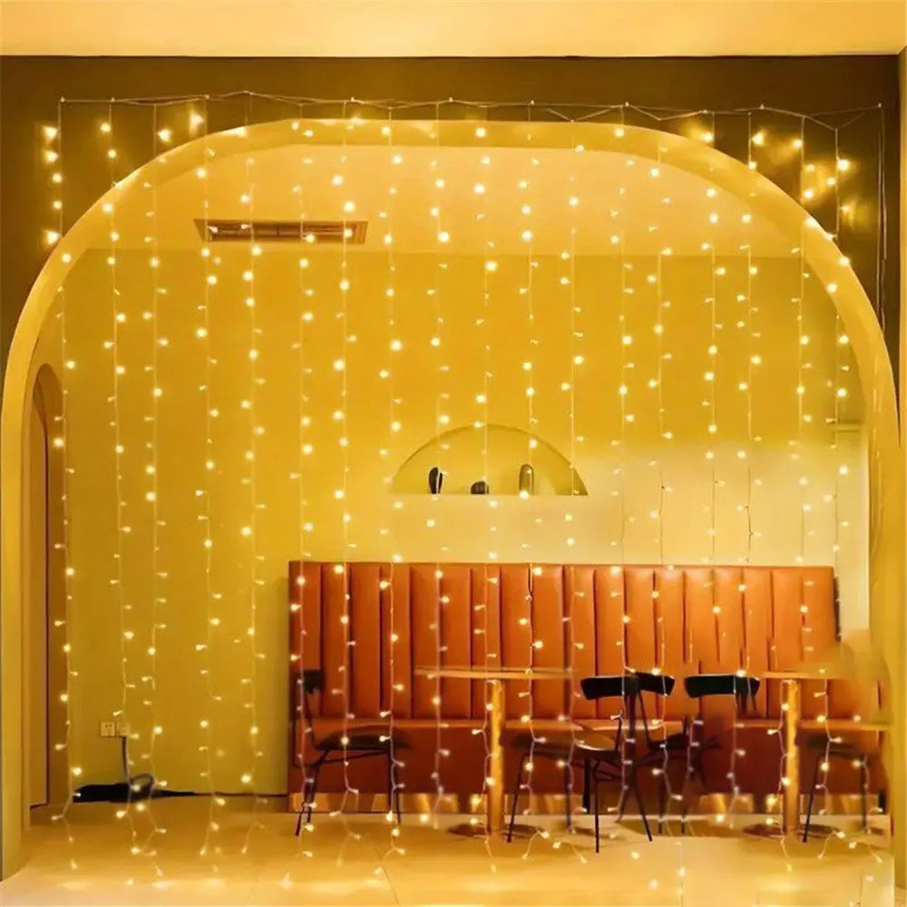 Décoration extérieure de mariage 2026, Décoration de Ramadan, Guirlande lumineuse LED Saint-Valentin, Aïd Moubarak pour la maison, Fée à piles