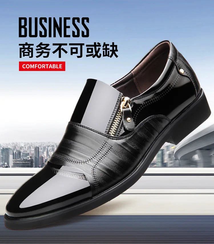 Chaussures Homme Chaussures en Cuir Chaussures Habillées D'affaires Décontractées Tout-Aller Anti-Choc Résistantes à l'Usure Chaussures Homme
