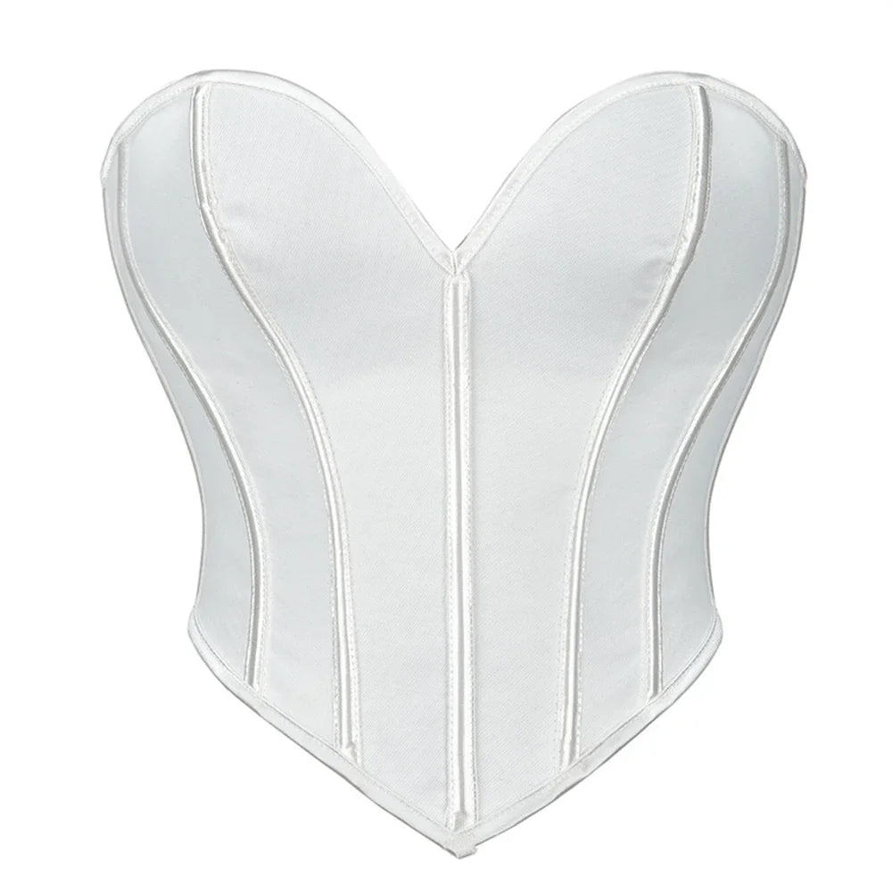 Corsets pigeonnants sexy / Sculpteurs de corps à lacets dorés / Corset lingerie gothique