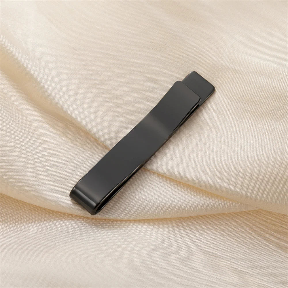 Men's Stainless Steel Tie Clip Set | Groom & Groomsmen Wedding Accessory