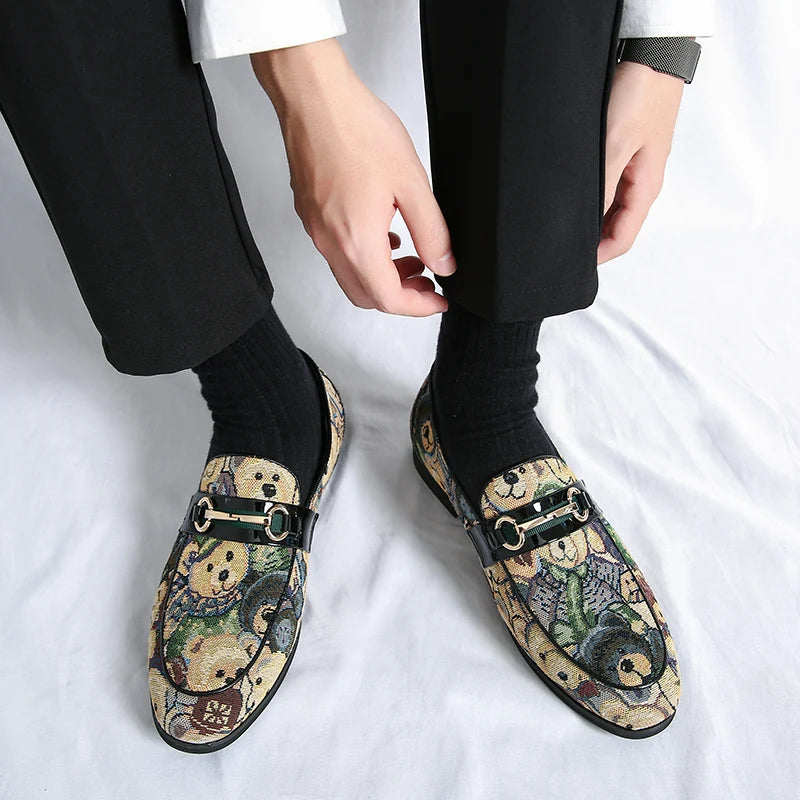 Groom's Patent Leather Loafers | Men's Wedding & Prom Dress Shoes
