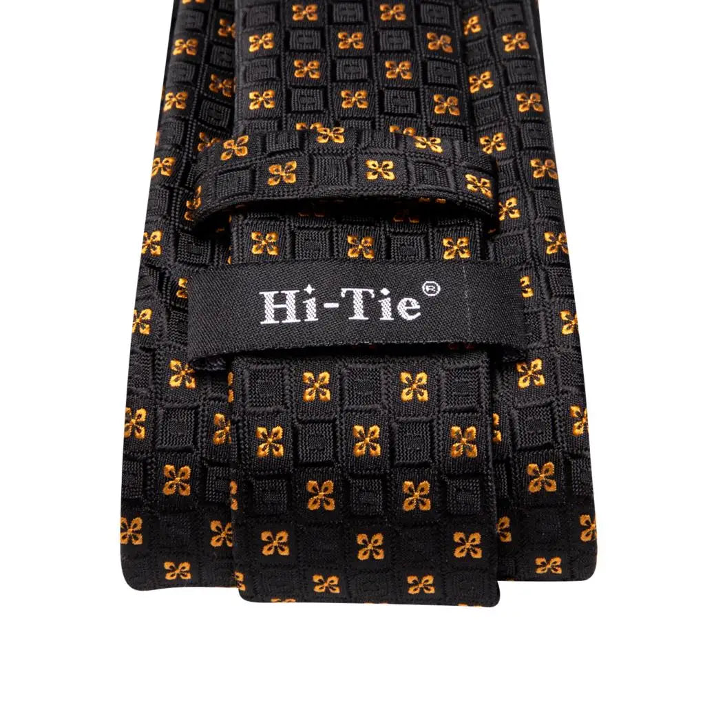 Silk Necktie Gift Set | Groom & Groomsmen Wedding Tie with Pocket Square & Cufflinks