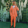 Ensemble Costumes Garçon 3 Pièces Veste Gilet Pantalon Tenue de Banquet Fête Élégant Smoking Enfant Vêtements d'Invité de Mariage 2-20T