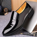 Chaussures en cuir habillées pour hommes, style britannique, décontractées, pour marié, rehaussant la taille, respirantes, à bout pointu, pour l'été