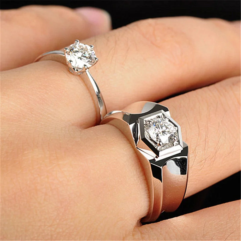 Bague de doigt simple et ajustable pour homme, accessoire de mariage pour le marié, bague tendance en argent 925, bijou masculin, cadeau pour petit ami