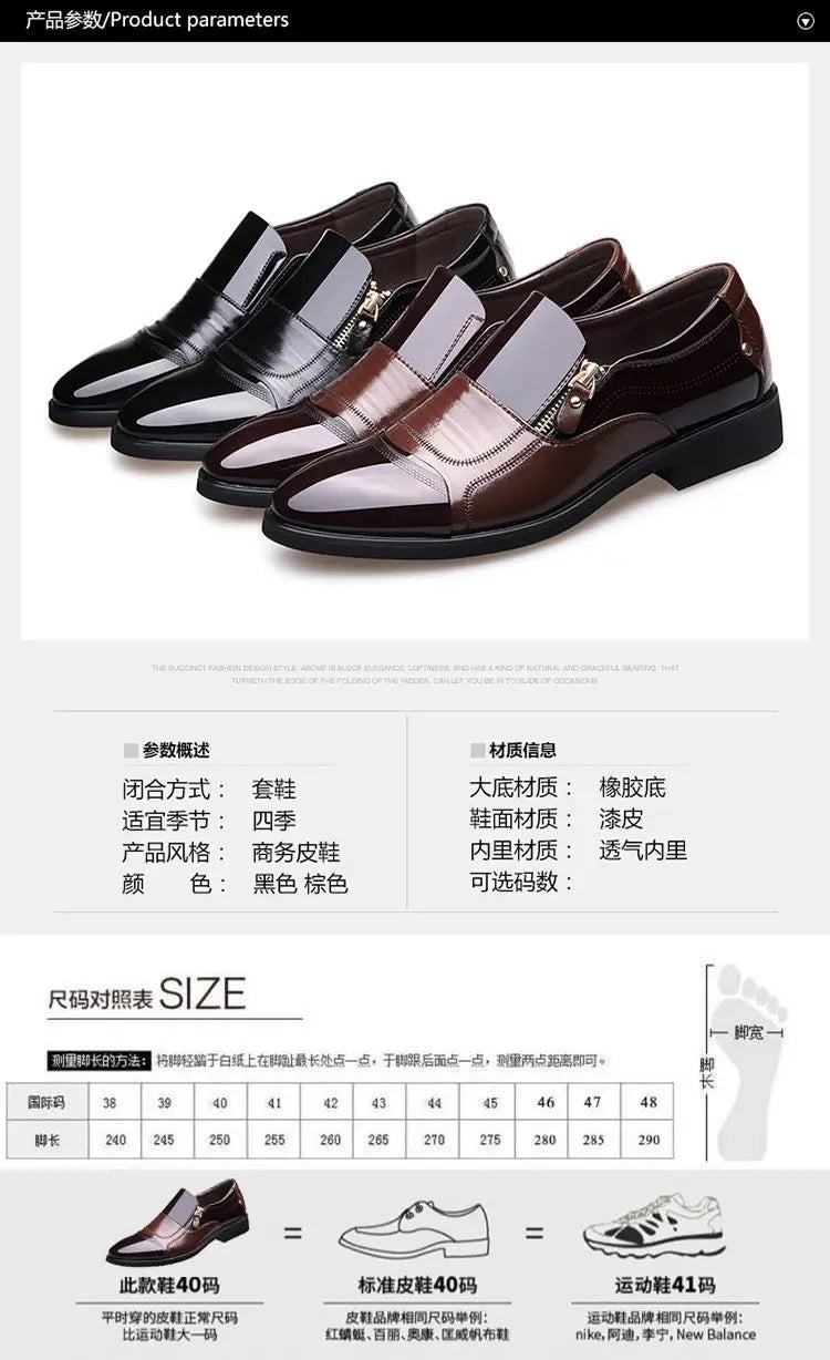 Chaussures Homme Chaussures en Cuir Chaussures Habillées D'affaires Décontractées Tout-Aller Anti-Choc Résistantes à l'Usure Chaussures Homme
