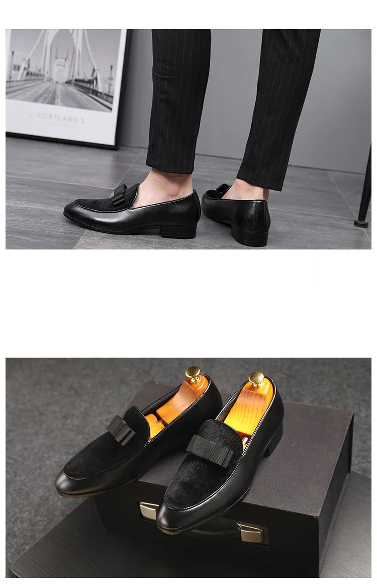 Chaussures habillées pour hommes en cuir verni Mocassins Chaussures habillées de mariage Oxford pour hommes Chaussures en cuir pour hommes de bureau 2023 Formel Coiffeur Zapatos