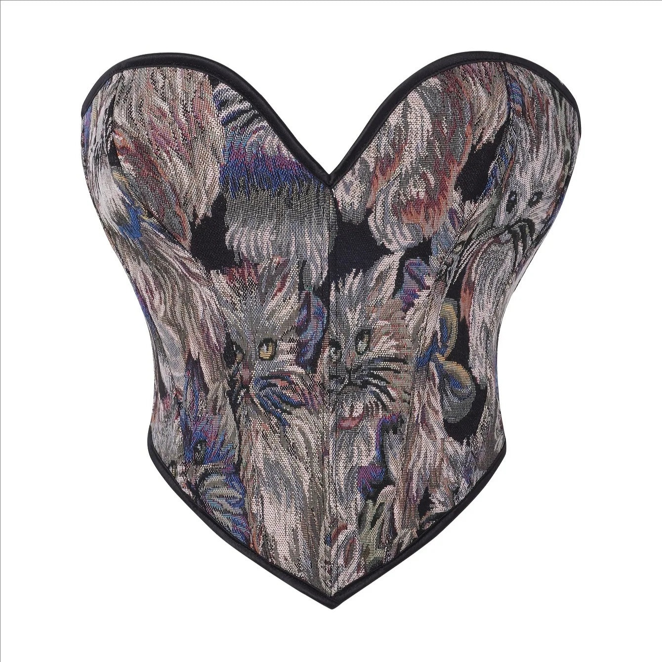 Corsets pigeonnants sexy / Sculpteurs de corps à lacets dorés / Corset lingerie gothique