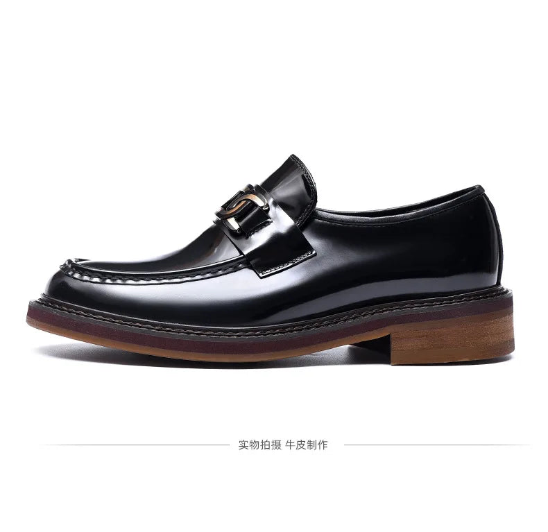 2024 New Shoes For Men Loafers Mens Dress Shoes Leather Shoes Man Male Genuine Leather Social Shoes