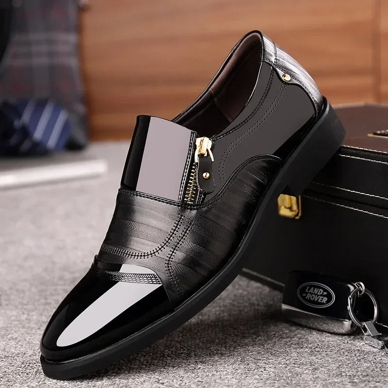 Chaussures Homme Chaussures en Cuir Chaussures Habillées D'affaires Décontractées Tout-Aller Anti-Choc Résistantes à l'Usure Chaussures Homme