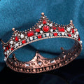 Couronne de Champagne Grande Couronne de Reine Diadèmes et Couronnes pour Femmes Bijoux de Tête de Mariage Fête d'Anniversaire