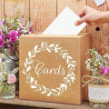 1PC Kraft Card Box Wedding Favors Box Cardboard Receiving Money Box Holder for Wedding Reception Birthday ﻿