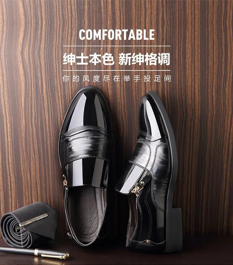 Chaussures Homme Chaussures en Cuir Chaussures Habillées D'affaires Décontractées Tout-Aller Anti-Choc Résistantes à l'Usure Chaussures Homme