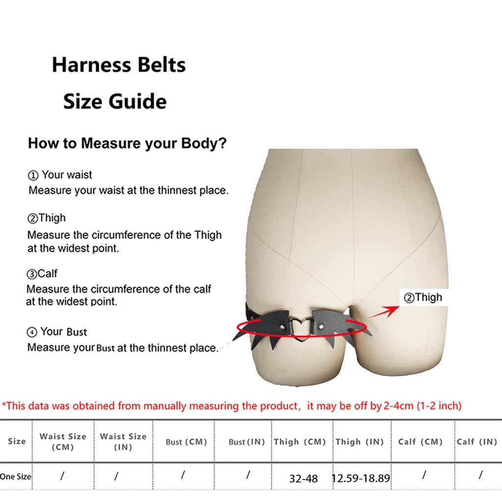 Jarretelle Harnais Chauve-souris Gothique — Accessoire de Lingerie Alternative pour Mariée