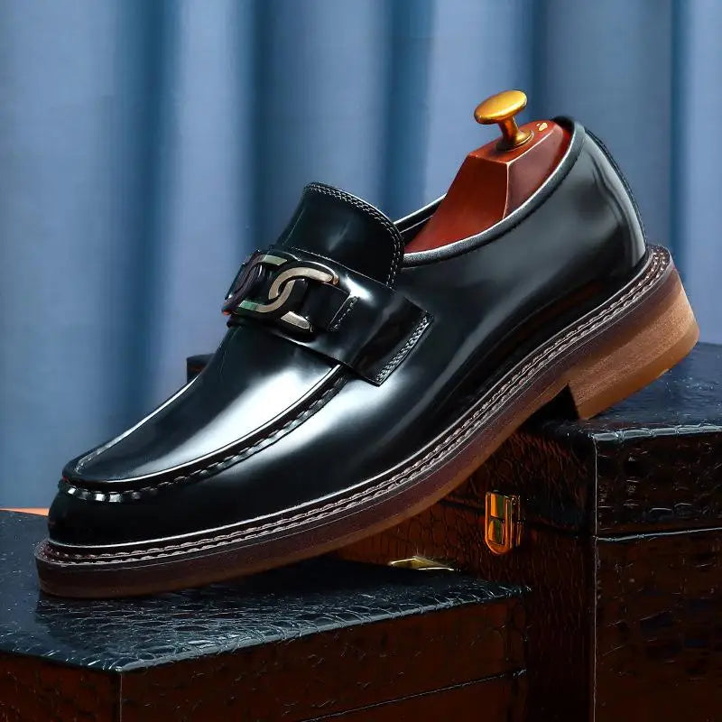Chaussures décontractées pour hommes Loafers en cuir pour hommes Chaussures habillées en cuir véritable pour hommes 2024