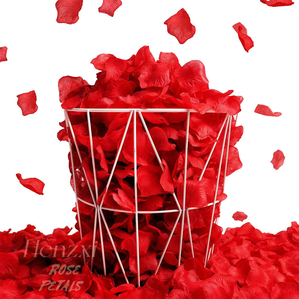 1000Pcs Artificial Silk Rose Petals Romantic Party Home Decoration Valentine's Day Wedding Wreath Flower Rose Petals Decoration