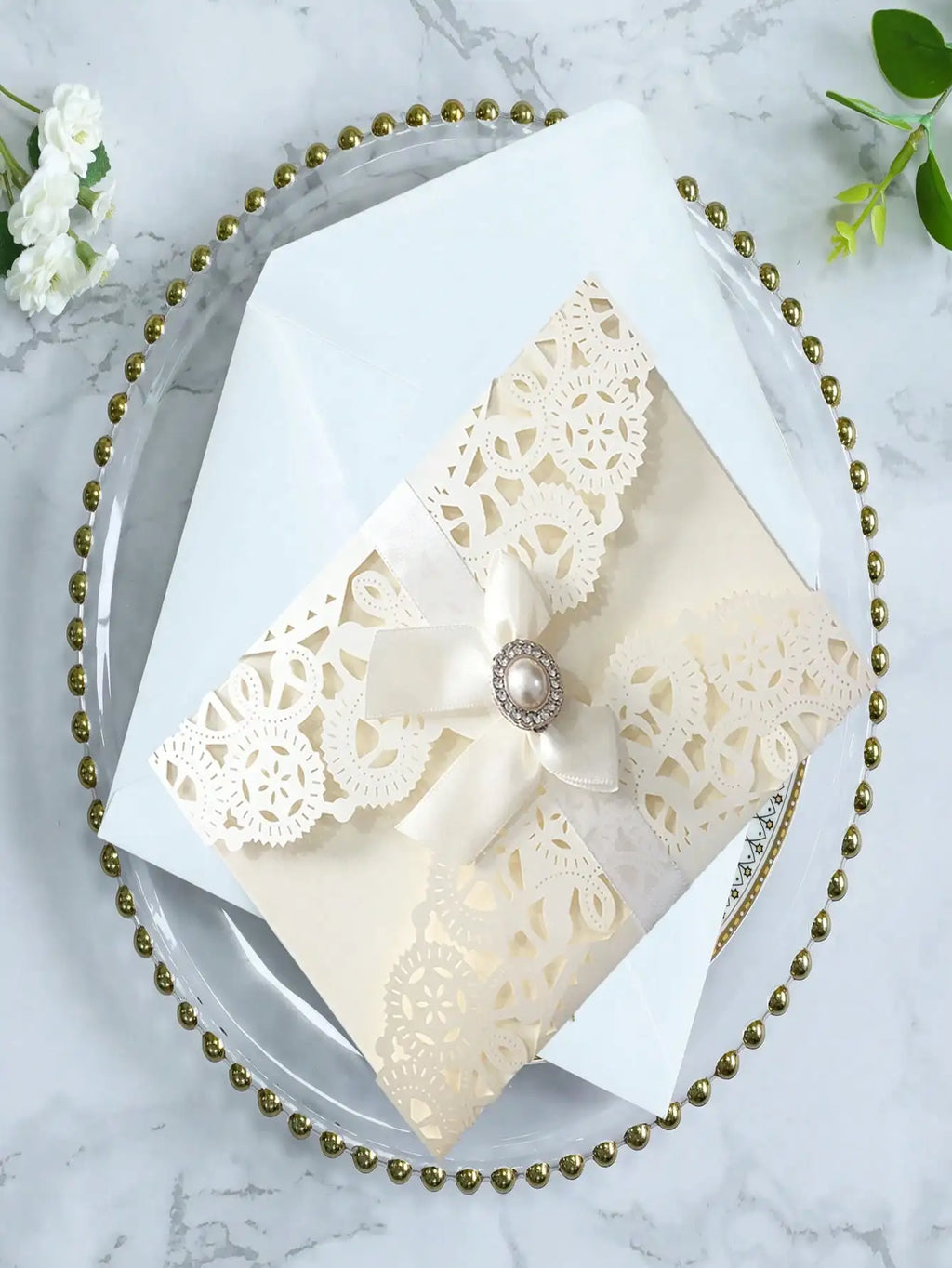 2pcs Festival Party Invitation Letter Laser Hollow European Invitation Card Wedding  Card
