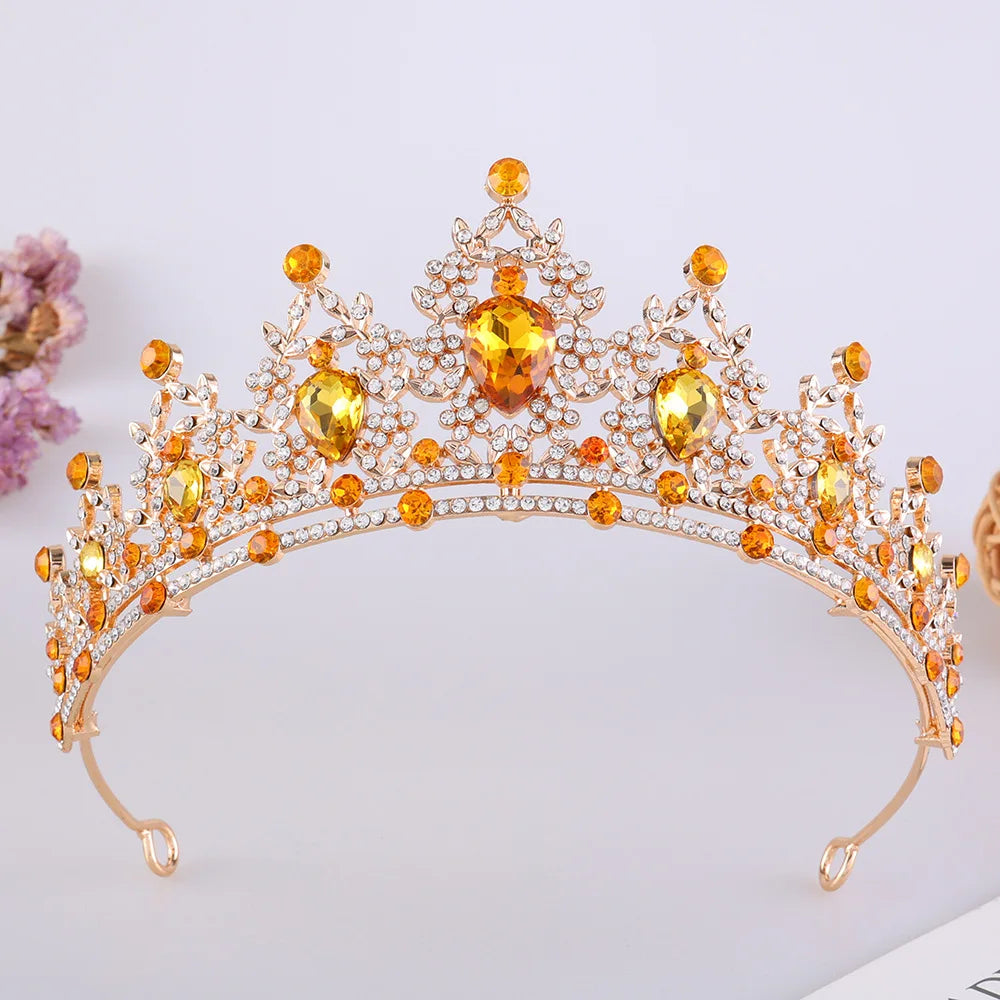 Couronnes et diadèmes de mariée princesse pour filles, bal de promo, anniversaire, robe de mariée, bijoux de cheveux, accessoires de tête de fête