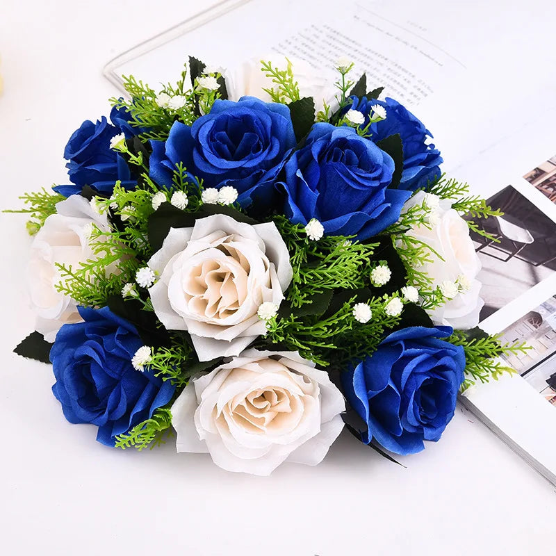 Boule de fleurs en soie pour centres de table de mariage et d'événements