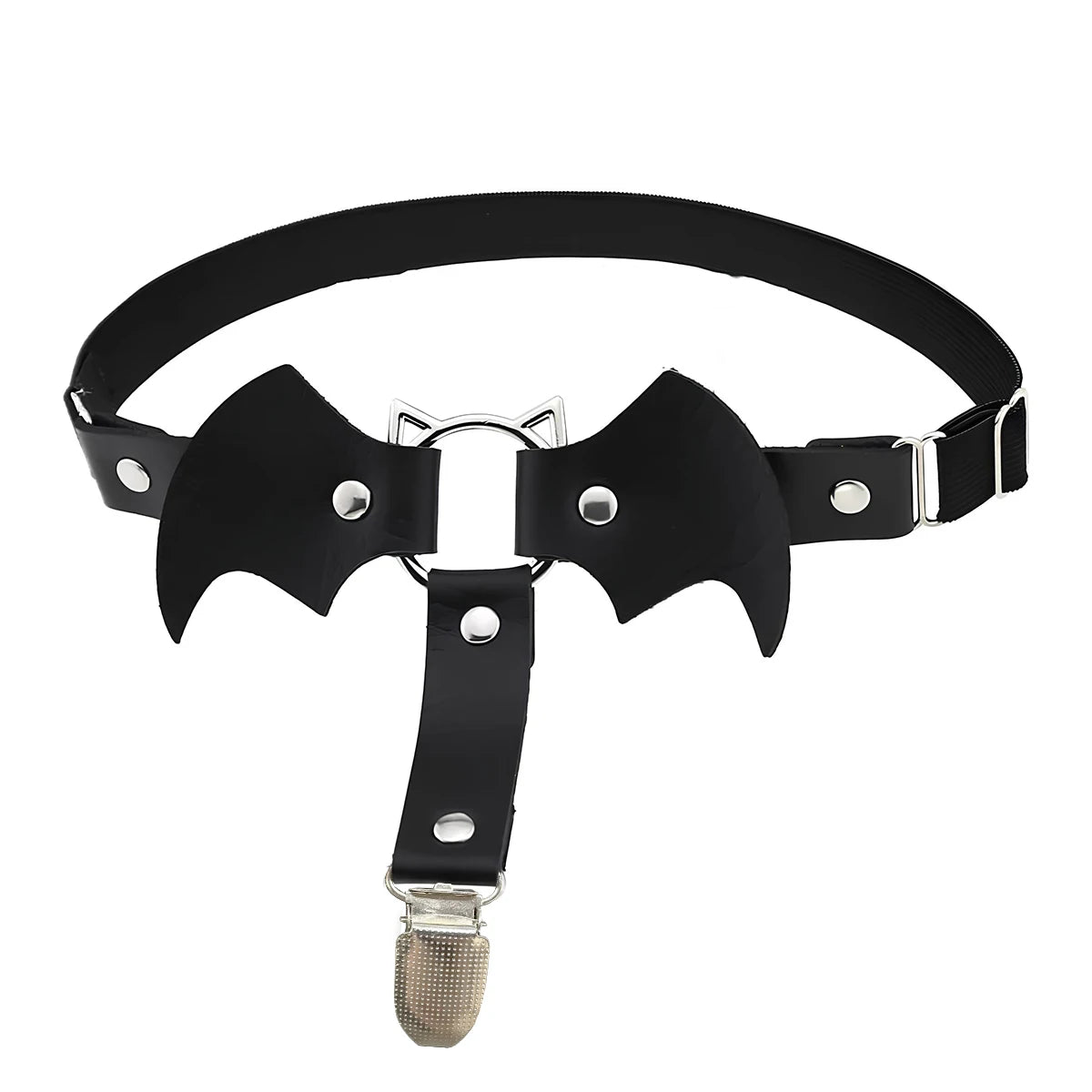 Jarretelle Harnais Chauve-souris Gothique — Accessoire de Lingerie Alternative pour Mariée