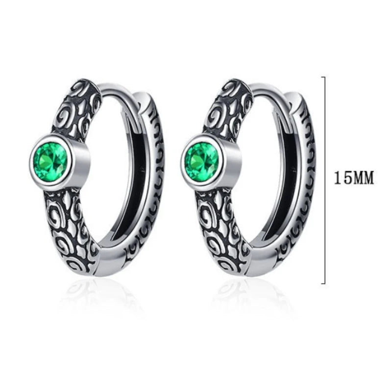 Luxury 5A Zircon Vintage Stud Earrings — 925 Sterling Silver