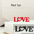 1 pc Décoration « LOVE » en lettres, Articles d'artisanat en bois, Sculptures et Ornements – Parfait pour une décoration de mariage, d'anniversaire, et pour la décoration des lettres