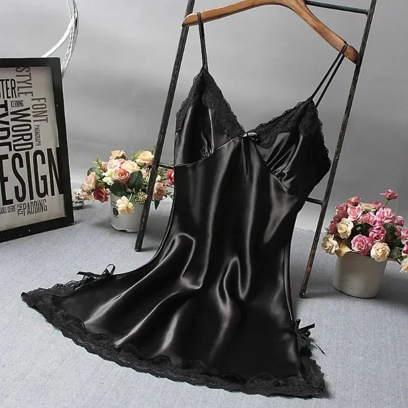 Chemise de nuit en dentelle patchwork sexy Lingerie Chemise de nuit Robe de mariée Vêtements de nuit Robe de nuit sexy pour femmes