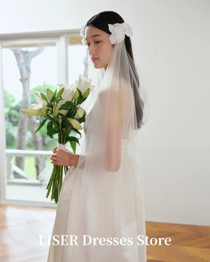 Voile Liser pour robes de mariée, séance photo, tulle de soie personnalisé, voile doux, élégant pour la mariée