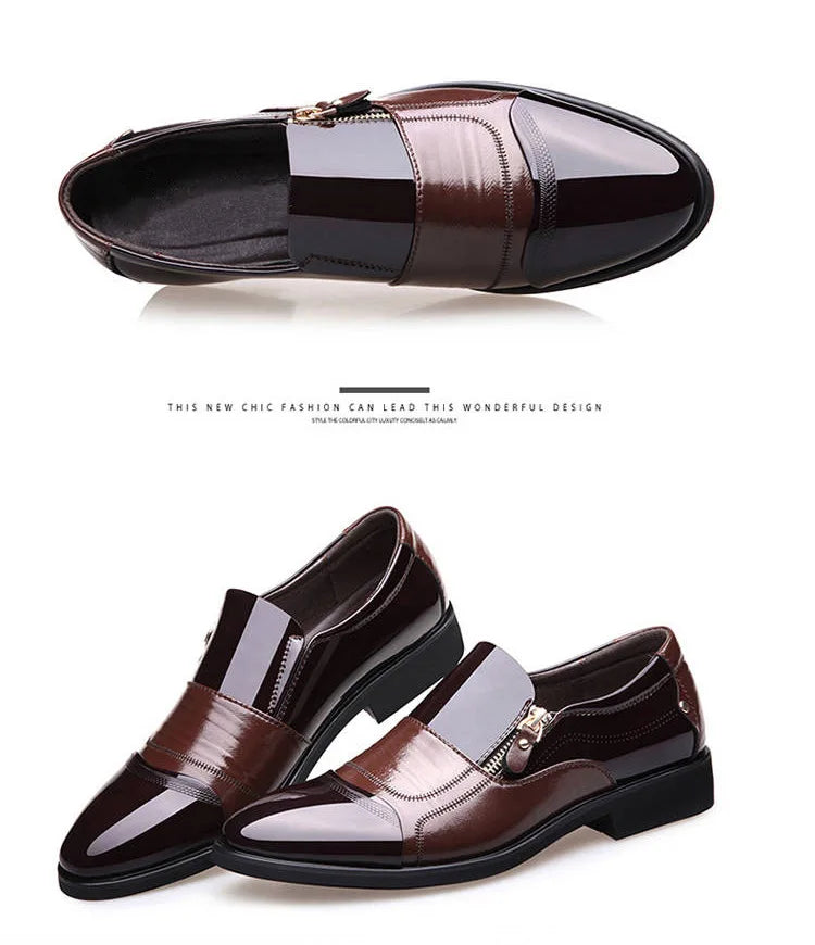 Chaussures Homme Chaussures en Cuir Chaussures Habillées D'affaires Décontractées Tout-Aller Anti-Choc Résistantes à l'Usure Chaussures Homme